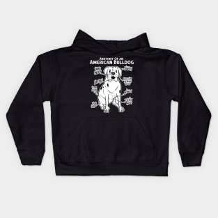 Anatomy Of An American Bulldog Kids Hoodie